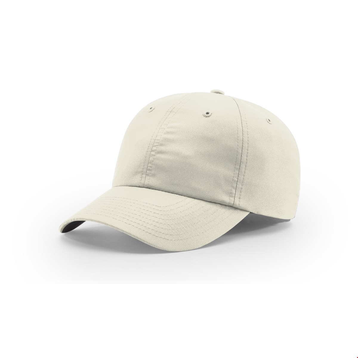 Richardson 220 relaxed performance cap in stone with an unstructured front and a precurved bill
